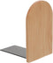Cabilock Simple Wooden Bookend for Desk and Shelf Wood and Iron Book