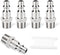 GASHER 5PCS Industrial Air Plug, 304 Stainless Steel 1/4"NPT Male High Flow Pneumatic Plugs
