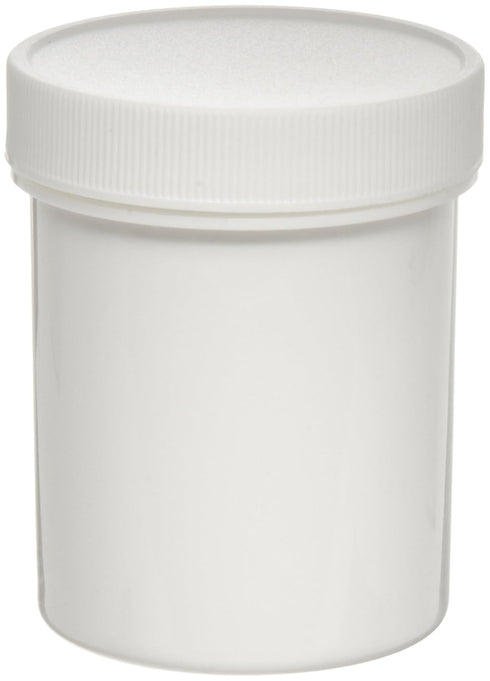 SP Bel-Art 118.0ml (4oz) Polypropylene Jars with Screw Cap, Pack of 12, White Closure (H17910-0000)