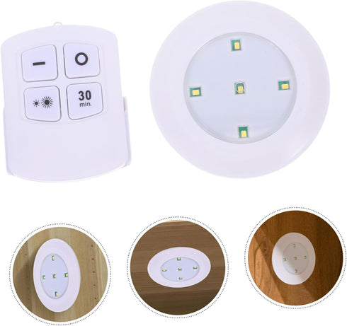 2pcs Closets Counter Angoily Wireless Led Touch Puck Lights Battery Operated Sensitive Tap Off Technology for Cabinets