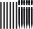 Flame Lamp Extension Kit - Ground Stake and Joint Connector to Make Solar Flashlight Torch Taller, 6 Sets