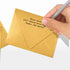 LUXPaper A2 Contour Flap Invitation Envelopes | Gold Metallic | 4 3/8" x 5 3/4" | 80lb. Text | 50 Qty
