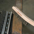 Stainless Steel Wire Brush, 14" Long Curved Beechwood Handle for Cleaning Rust, Large