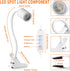 EAGLOD LED Clamp Light, Portable Clip Light with 3 Brightness, USB Plug, 360 Flexible Gooseneck for Night Reading