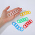 Yuanchu 200 0.8 Inch Pcs Loose Leaf Binder Rings, Colorful Book Plastics Notebook Paper Ring Loose Leaf Rings