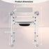 SeatYuPro Commode Adjustable Medical Bedside Chair with Padded Backrest, Drop Arm Support, Height Adjustable White