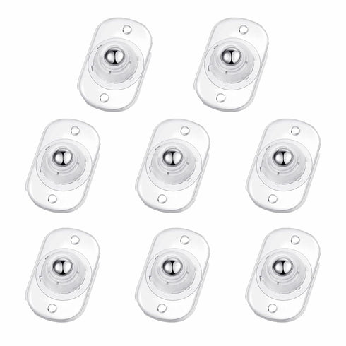 Self Adhesive Mini Caster Wheels, 360° Rotation Universal Roller Bearing, Sticky Pulley for Trash Can, Storage Box,