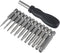 12 Pack Torx Head Screwdriver Bit Set, DanziX 1/4 inch Hex Shank T5-T40 S2 Steel Security Tamper Proof Tool Kit