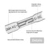 500Pcs 26-24 AWG Blue Heat Shrink Butt Connectors, Marine Grade Insulated Splice Electrical Terminals