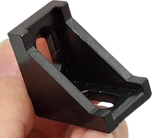20 Sets 2020 Aluminum Extrusion Profiles Corner Brackets 20 Series Black L Connectors with T Slot Nuts and Bolts