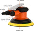 ZHONGAN 6" Pneumatic Air Random Orbital Sander - Heavy Duty Polishing Tool for Wood Working