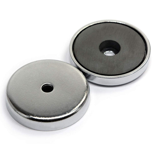 CMS MAGNETICS 8-Pack RB36 C8 Ceramic Ferrite Round Base Magnet, 15 LB Pull Force, 36mm Diameter
