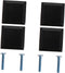 Outanaya 4Pcs Sturdy Door Handles for Cabinets Bedside Tables Durable Solid Pulls