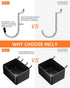 INCLY 278PCS Pegboard Accessories Organizer Kit, Hooks Assortment with Bins for 1/8 or 1/4 inch Pegboard