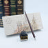 OPENDGO Calligraphy Pens Set - Handcrafted Wooden Dip Pen Calligraphy Set with 11 Nibs & Black Ink