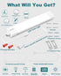2FT 2000LM 5000K Closet, 2Ft, LED Tube Light Fixture with Plug, Utility Shop, Linkable Cabinet for Garage, Kitchen