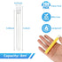 200 PCS Clear Plastic Test Tubes with Caps 12x100mm 8ml Test Tubes Good Sealing for Scientific Experiments, Birthday Party Supplies, Candy, Bath Salts, Beads