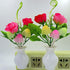 1Pack Sensor,0.5W AUSAYE Plug in LED Night Light Auto Dusk to Dawn Energy Saving Lamp Dream Nightlight Rose Flower