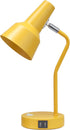 Simple Designs LD1072-YLW 15.2" Sleek Essentials Metal Cone Shade Desk Lamp with