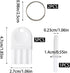 Yinluluna 5Pcs Universal Dispenser Keys, Plastic Paper Towel Dispenser Keys with Key Rings, Ideal for Most Toilet Paper