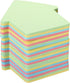 PATIKIL House Shape Sticky Notes, 2.7 x 2.7 Inch, 6 Pads Cute Self-Stick Memo Pads, 100 Sheets/Pad in 4 Colors.