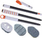 Multipurpose Floor Brush and Grout Scrub Brush with Extendable Handle with Replaceable