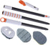 Multipurpose Floor Brush and Grout Scrub Brush with Extendable Handle with Replaceable