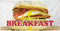 Fastasticdeals Vinyl Banner Multiple Sizes Breakfast Outdoor Advertising Printing Restaurant & Food Outdoor