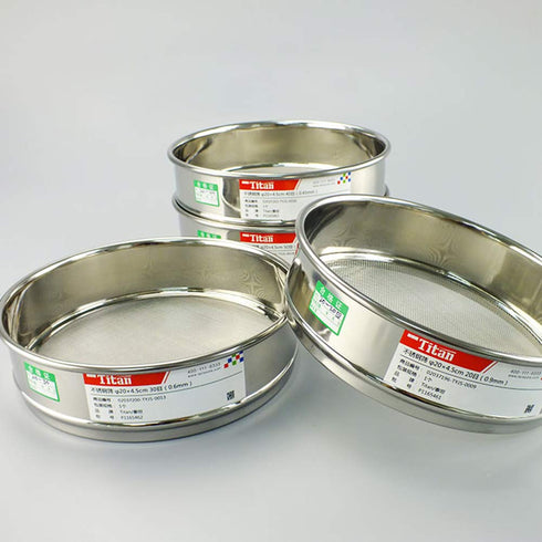 f20×4.5cm 304 Stainless Lab Sieves, Economy Test Sieve with 304 Stainless Steel Wire Cloth