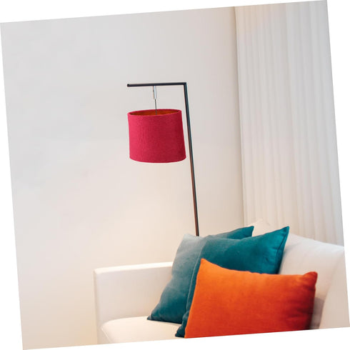 1pc E27 Bulb Oval Lamp Shade Table Lamp Shade Clip On Cloth Lampshade Replacement Light Cover for Table Lamp and Floor
