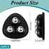 Honoson 24 360 3 Pcs Self Adhesive Caster Wheels Appliance Rollers Appliance Sliders for Kitchen Swivel Universal Wheel