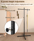 Ansionsol 42-48 Inch 2 Adjustable Height Shopping Bag Rack, Heavy Duty Metal T-shaped Grocery Bag Holder for Retail