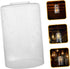 Clear Bubble Glass Lampshade Cylinder Replacement for Floor and Pendant Lights Transparent Decorative Shade with Smooth