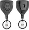 MNGARISTA Heavy Duty Retractable Keychain with Belt Clip, ID Badge Reel, 31.5” Steel Cord and Key Ring, 2-Pack