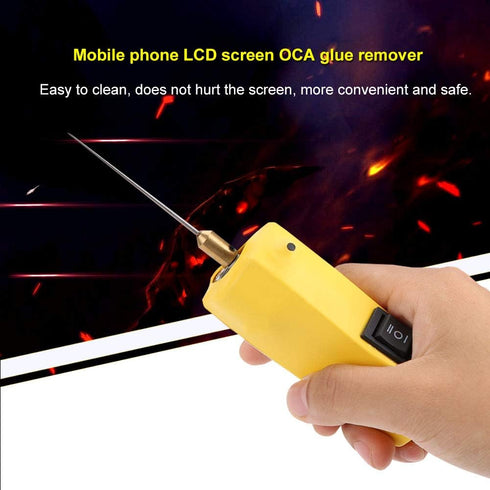 Taidda Mobile Phone LCD Screen Glue Remover, Electric Glue Removal Tool Professional Glue Clean Machine CJ6+ 100-240V US OCA OCA Glue Remover Tool for Repairing Mobile Phone LCD Screen