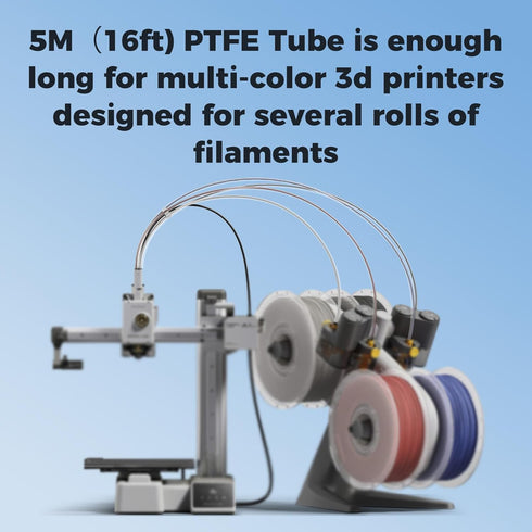 2.5mm 4mm 5M/16.4ft, 2 X1/ X1C/ P1P/ P1S/ A1/ A1 MMU3, K1 3 V3 3D Sovol PTFE Tube ID OD, Length with Couplers & Tubing