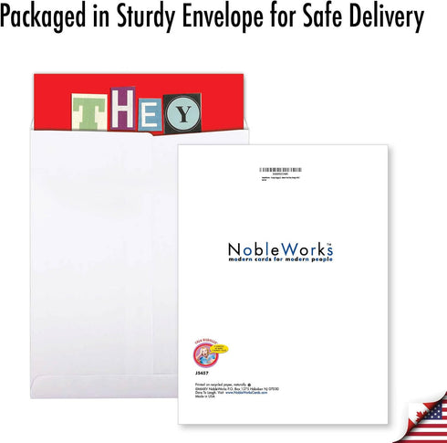 NobleWorks Funny Happy Birthday Card, Jumbo 8.5 x 11 Inch Greeting for Spouse