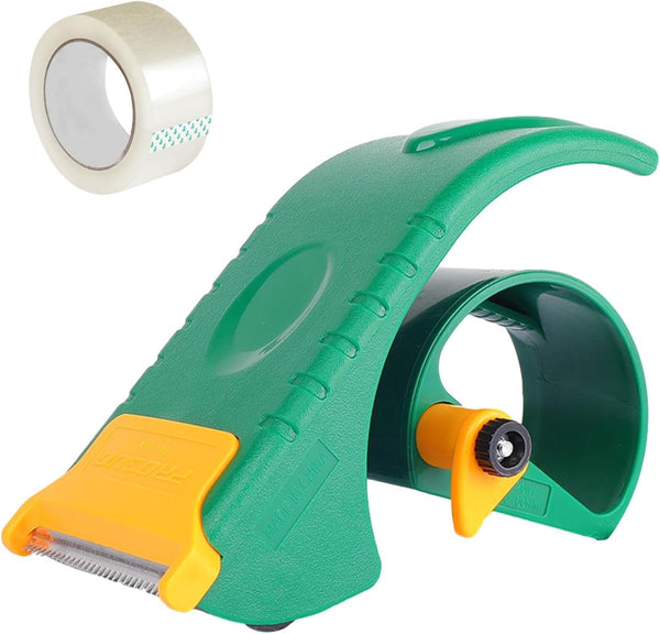 Professional Grade Packing Tape Dispenser, Heavy Duty Shipping Tape Cutter, Works with Tapes Up to 2 Inches