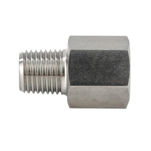 Metalwork Stainless Steel 304 Forged Pipe Fitting Reducing Adapter, 3/8" NPT Female x 1/4" NPT Male Reducer Connector
