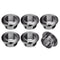 uxcell 6Pcs Cable Hole Cover, 12/32 inch(18mm) ABS Office Desk Cable Wire Cord Grommet Organizer (Black)