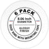 LightLabs Goof Ring Gloss 6 Pack for 6" Cans, 8.06" Diameter with Mounting Tape for Flush Mount Recessed Down Lights