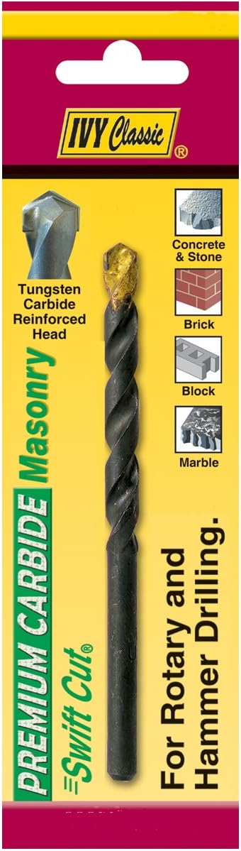 IVY Classic 10232 1/2 x 6-Inch Premium Carbide Masonry Drill Bit, 1/Card