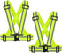 2 Pack High Visibility Reflective Safety Vests, Adjustable & Elastic Hi Vis Running Gear