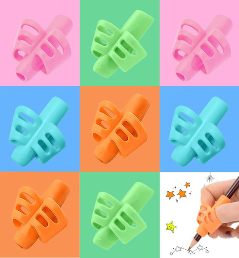 60 JustBlanks Pcs Pencil Grips for Kids Handwriting Pencil Holder for Kids Posture Correction Writing Training