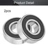 Othmro 2Pcs 1622-2RS Deep Groove Bearings, Double Bearing High Carbon Chromium for Robotics, 14.29x34.93mm