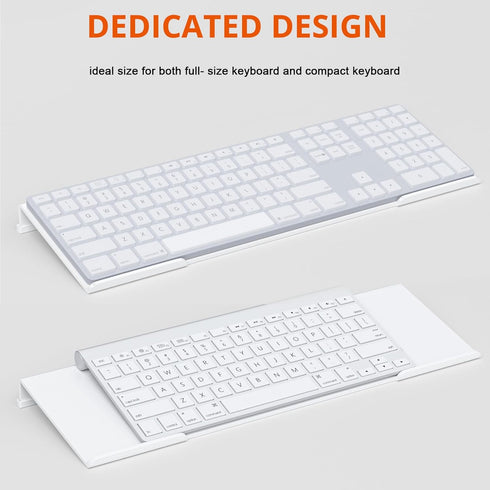 Richboom Acrylic Tilted Computer Keyboard Holder for Easy Ergonomic Typing, Keyboard Stand for Office Desk, Home