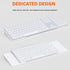 Richboom Acrylic Tilted Computer Keyboard Holder for Easy Ergonomic Typing, Keyboard Stand for Office Desk, Home