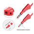 Qingdinu 5PCS 4mm 100cm Retractable Banana Plug to Multi-Meter Test Leads Soft Cable Wire Electrical Line DIY Tool