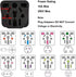 US Travel Plug Adapter for EU/UK/AU/CN/JP/Asia/Italy/Brazil to USA (Type B), 3 Prong Grounded Wall Plug