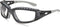 Boll Safety Tracker Safety Eyewear, 253-TR-40085, Black/Gray Polycarbonate + TPE Full Frame, Clear Lens